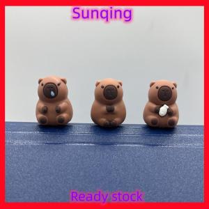 SQ Stationery [Flash Sale] 10PCS Cartoon Cute Capybara Pencil Cap Silicone Pen Topper Covers For Kids Cute Pencil Extender Stationery School Supplies