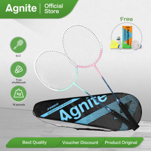 Agnite Raket Bulutangkis / Badminton Racket Isi 2 Gratis Tas dan Kok FH105