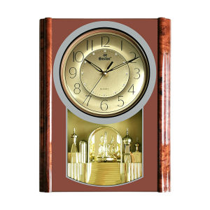 Wall Clock Creative Dynamic 16 Kinds Of Music Reporting Living Room Gold Quartz Clock Musical Alarm wall clock