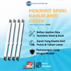Penjepit Sprei Kasur Anti Geser Jepitan Penahan Springbed Anti Lepas Berantakan Pengait Seprai 4pcs