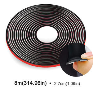 2m/4m/8m T-shaped Car Sealing Strip Rubber Auto Roof Window Sealant for Front Rear Windshield Sunroof
