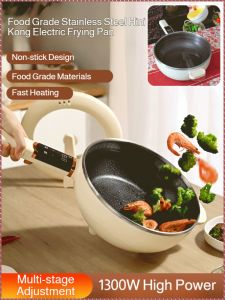 Electric Fryer Nutritious Porridge Stainless Steel Honeycomb Electric Cooker Electric Cooking Hot Pot Stir Fry