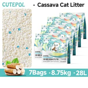Cutepol Natural Cassava Cat Litter cat litter sand 100% Organic& Non-GMOQuickly ClumpsStrong Water AbsorptionDust-free.Available in 28L 16L and 8L. Get express shipping within 24 hours!