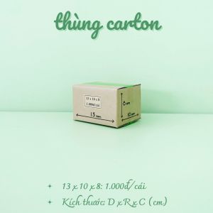 Kích thước 13x10x8 cm Combo 50 hộp carton đóng gói hàng hóa