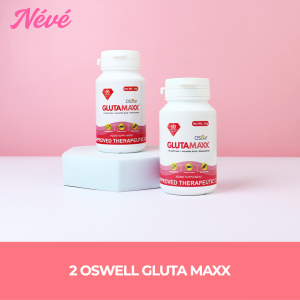 OSwell | 2 Bottles Gluta Maxx 60 Chewable Tablet Lychee Flavor for Skin Whitening Brightening Glowing Food Supplement FDA APPROVED