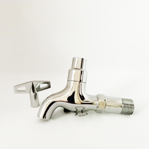 [HCM]vòi nước inox sáng bóng rửa xe khóa nước khi vắng nhà - ren 21mm