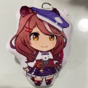 t23 Umamusume Pretty Derby 5 sounds plush doll keychain 15cm cute bag pendant press out zl