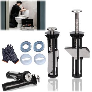 Heavy Duty Toilet Seat Fastener Bolt kit Stainless Steel Tank Toilet Bolt Hinge Screw Retractable Toilet Cover Bolt Kit