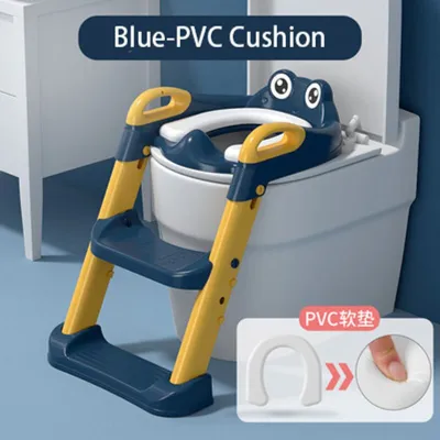【Free Shipping】1PC Foldable Baby Toilet Seat Kids Toilet With Adjustable Step Stool Ladder Child Potty Chair Toilet Trainer Seat Potty Chair Toilet Trainer PVC/Hard Seat Comfortable Safe