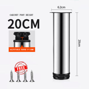 6cm To 20cm Table Legs Adjustable Kitchen Furniture Cabinet Stainless Steel Legs Table For Sofa Bed Workbench With Screw