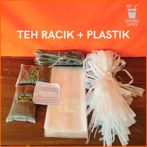 TEH RACIK 50 PORSI + PLASTIK | PAKET USAHA MINUMAN | ES TEH TALI PINGGIR