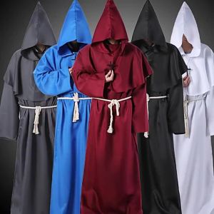 G7 Saint Vida Halloween Costume Medieval Monk Robe Monk Outfit Wizard Outfit Priest cosplay Cloak 7/7