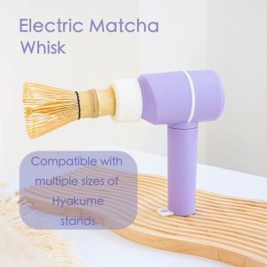 SQMETR Three level Electric Matcha Whisk Electric Adjustment Tea Tool Tea Brush Useful Reusable Chasen Kitchen Accessories