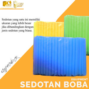 Sedotan Boba/Bubble/Cincau Warna & Hitam