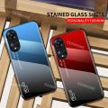 Oppo A18 2023กระจกเทมเปอร์เคสโทรศัพท์สำหรับ OPPO A18 G 4G A 38 18 18A OppoA18 OppoA38 4G 5G เคส2023ไล่ระดับสีเคสโทรศัพท์ฝาหลังกันกระแทก. 
