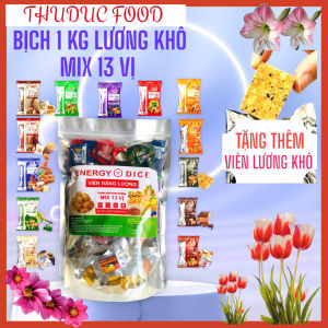 Bịch 1kg Lương Khô mix 13 Vị Xuất xứ Việt Nam SẢn xuất bởi công ty SBT