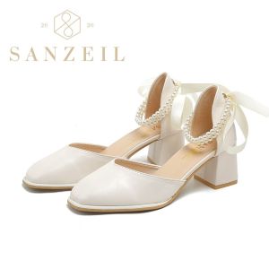 Sanzeil Ravel - Sepatu Hak Wanita Pesta Casual Trendy Heels 6cm Shoes 2282