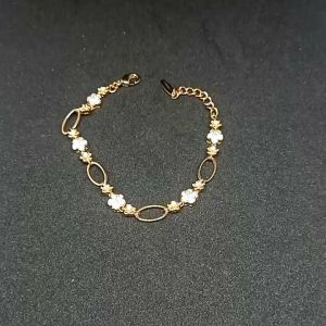 Gelang Rantai Oval Motif Bunga Xuping Premium