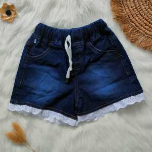 Hotpans anak pereempuan bio renda 2-5 tahun / bawahan anak perempuan / celana pendek jeans anak