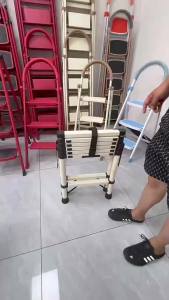 Folding Step Ladder Indoor Folding Step Ladder For Home Step Ladder For Home Foldable Stainless steel foldable telescopic multifunctional thickened compact and lightweight
