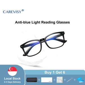 (Gift for parents) CAREVISY TR90 Reading Glasses Presbyopic Presbyopia Glasses Far Sighted Glasses Anti Blue Light Ray Spectacles for Adults Men Women