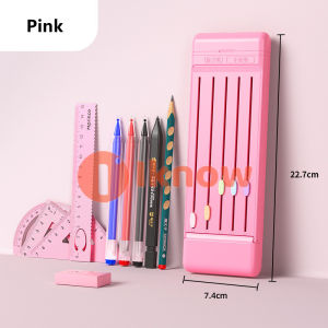 I Know Hộp Bút Chì Một Ngày Hộp Bút Chì Sáng Tạo Đa Năng Hộp Văn Phòng Phẩm Đơn Giản Mới 2022 (Bao Gồm Bút Thước Kẻ Tẩy)