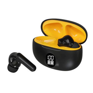 Black White Skin Bluetooth Headset TWS Wireless Binaural Touch Stereo 5.3 Wireless Earphones Black Yellow Original High Quality Gaming Musci Sports Earbuds Headphones Exercise Stable and Not Falling