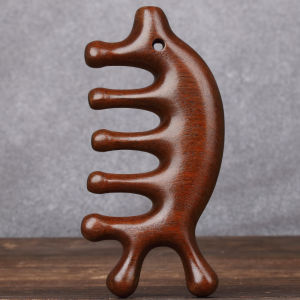Wood Comb Natural Sandal Wooden Scalp Comb Sandalwood Comb Head Massage Men Women Scraping Dredging Meridian Massage Comb Relief Fatigue Scalp Head Massage Facial Body 檀木梳 按摩梳