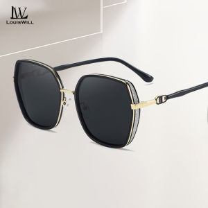 LouisWill Women Sunglasses Fashion Summer Large Frame Sunglasses UV400 Sunglasses Sunscreen UV Resistant Lightweight Travel Glasses Sunglasses