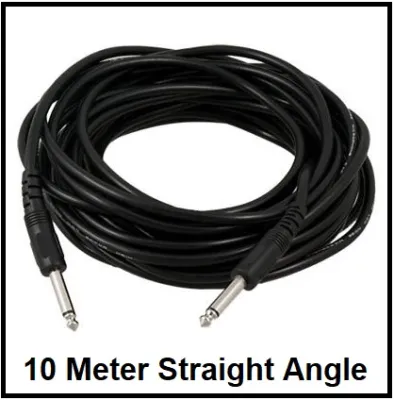 Guitar Piano Amplifier Cable Audio 6.3mm 1/4 L Shape 3m