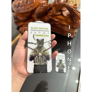TEMPREDGLASS / ANTI GORES KACA STATIC BLACKPANTHER ANTI MINYAK KETEBALAN 0.4MM TYPE IPHONE