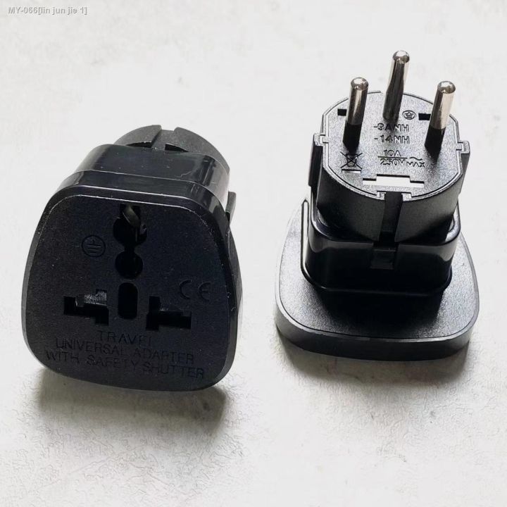 ♠ ISRAEL Travel Plug Adapter Universal Outlet change AU/UK/US/EU to Israeli 3 Pin Grounded Plug