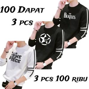 Promo diskon paket hemat 100 ribu dapat 3 pcs /paket kaos 3 pcs 100 ribu / promo diskon paket hemat 100 ribu dapat 3 pcs /viral promo kaos 3 pcs 100 ribuan / kaos distro pria terlaris / baju import terbaru / kaos manset pria otiginal / kaos pria dewasa