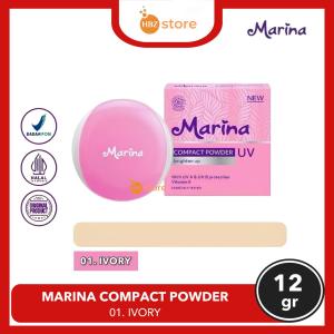 Marina Compact UV Brighten UP 12gr - Bedak Padat