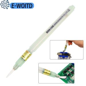 E-WOITD  1PCS 102 Flux Pen Soldering Rosin Solder Paste Tool Applicator Brush Head No Clean For Bga Soldering