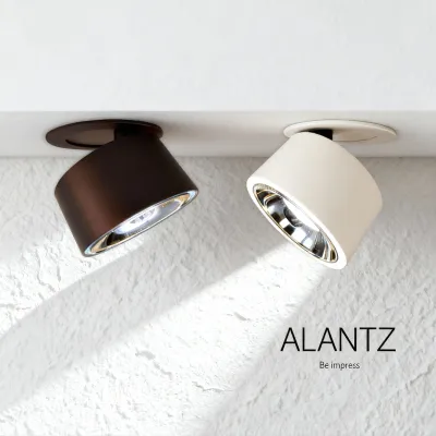 ALANTZ-663-10W WH/BK COB TRI COLOR SMART LED DOWNLIGHT BRIDGELUX LED CHIPSET Works with Smart-life App Google N Alexa