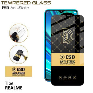 Tempered Glass Static Realme Full Series | Anti Gores Layar Full Cover C11 C15 C21 C25 C35 6 7 8 9 10 Narzo 50 Narzo 50i Narzo 50A Realme 5 5i 6 Pro 7 Pro 8 Pro