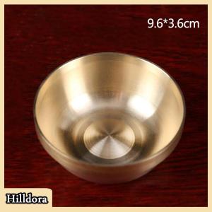 [Hilldora] Copper Tibetan Bowl Buddha Disciples to Supply Water Meditation Mini Brass Bowl