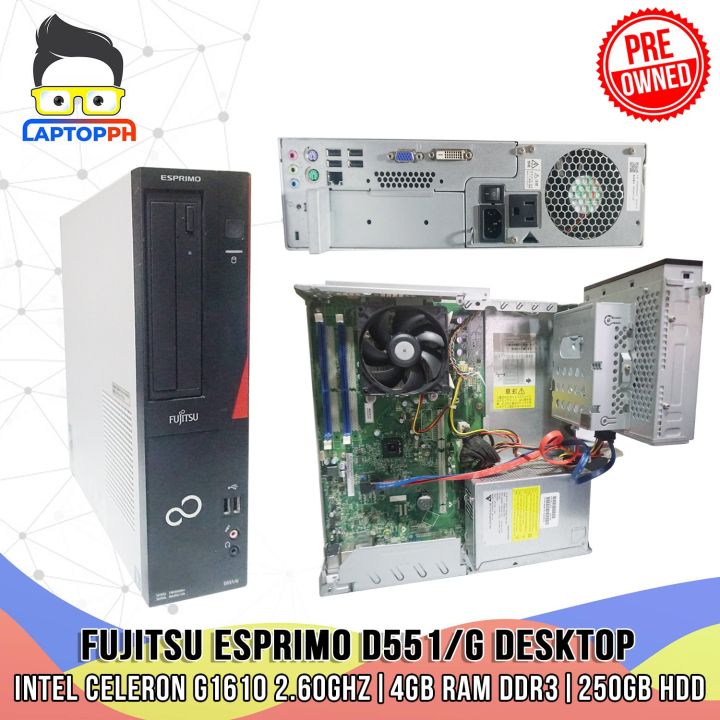 FUJITSU ESPRIMO D551/G SYSTEM UNIT ONLY | INTEL CELERON G1610 2.6 FUJITSU ESPRIMO D551/G SYSTEM UNIT ONLY | INTEL CELERON G1610 2.6