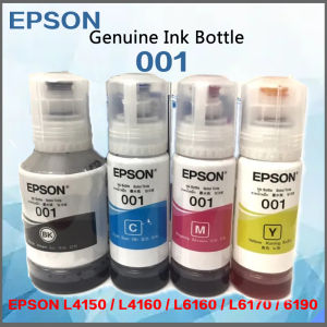 Epson 001 Original Ink Bottle for L4150 L4160 L6160 L6170 L6190 Printer - BK/CY/MG/YW