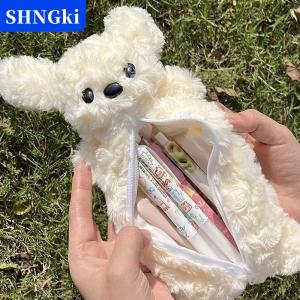 [COD] 🔥🔥🔥SHNGki Puppy bút chì Pouch dễ thương mềm sang trọng trường văn phòng phẩm công suất lớn bút chì Pouch sinh viên văn phòng phẩm