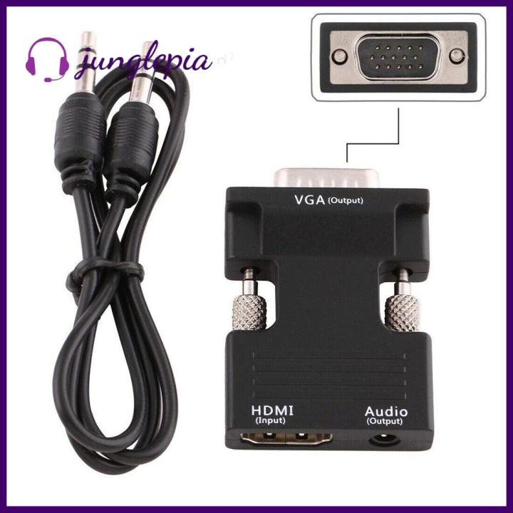 1080P VGA Male with Audio Cable Signal Output HDMI Female Audio Adapter ...