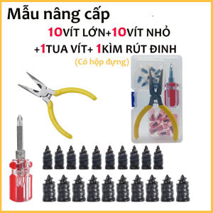 Bộ ốc vít vá lốp khẩn cấp không cần tháo lốp sửa chữa tức thì phù hợp cho lốp xe hơi và xe máy không săm miễn phí v