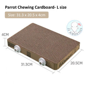 Jonsanty Anti Stress Parrot Chewing Cardboard Soothing Emotion Toys Grinding Platform