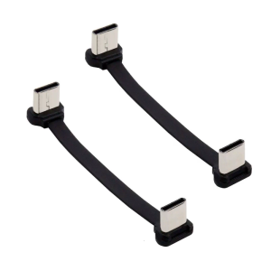สาย USB มุมขวาแบบ2.0ชนิด C 8นิ้วชาร์จเร็วไม่บิดออกแบบแจ็ค RCA สำหรับการชาร์จอุปกรณ์อิเล็กทรอนิกส์