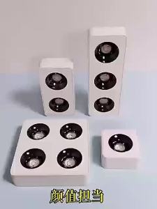 LED Surface mounted multi head spotlight 5.5cm ultra-thin height Ra95 anti glare COB ceiling light明装多头射灯5.5cm超薄高Ra95防眩光COB吸顶灯