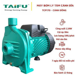 Máy bơm đĩa 1.1Kw (1.5HP) Cánh Đồng Taifu TCP170 - Máy bơm nước ly tâm hút giếng khoan giếng đào...