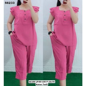 Setelan Bangkok Wanita Set Rayon premium Busui Friendly 7/8 Setelan Rayon wanita//set bangkok kancing 3 aktif busui