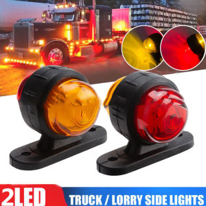 2Pcs 12v-24v Truck Lights Trailer Lamp Tail Light Truck Side Marker Indicators Caravan Rear Light Tractor Signal Lights