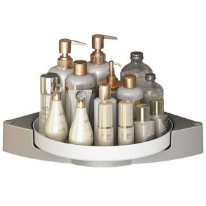 หมุนบนผนัง สามเหลี่ยมต่อย ห้องน้ำ ห้องน้ำ ผนังมุม ชั้นวาง วาง ชั้นวางเจลฝักบัวห้องน้ำห้องน้ำ